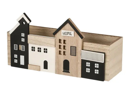 Wooden 'Home' Box, 27x8.5cm - Stylish Multipurpose Storage Solution TK Gruppe® Grosshandel 