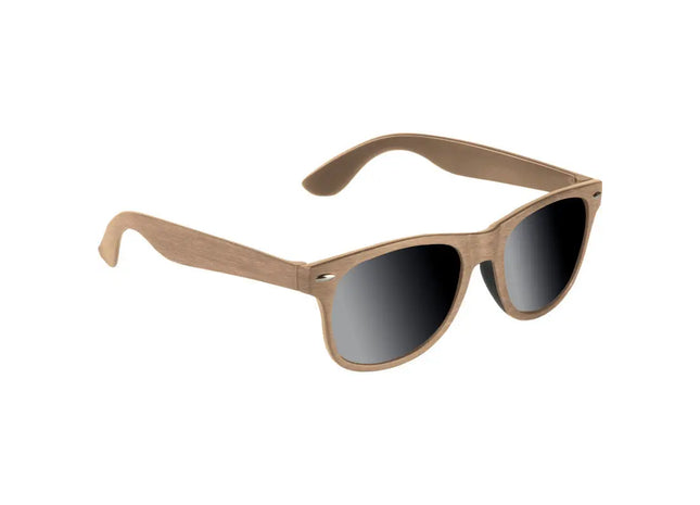 Woodlook Sonnenbrille - elegantes Beige, UV400-Schutz, natürlicher Stil TK Gruppe® Grosshandel 