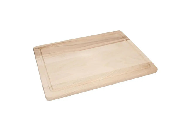 Woody Großes Rechteckiges Schneidbrett, Naturholz, Robust & Vielseitig TK Gruppe® Grosshandel 