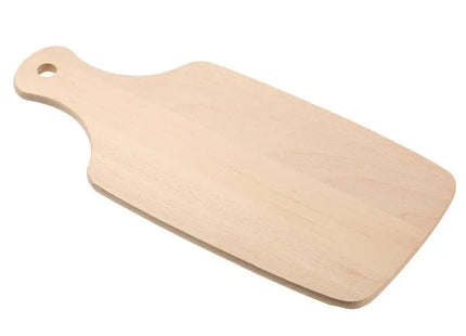 Woody Schneidebrett mit Griff, Naturholz, Robust & Praktisch TK Gruppe® Grosshandel 