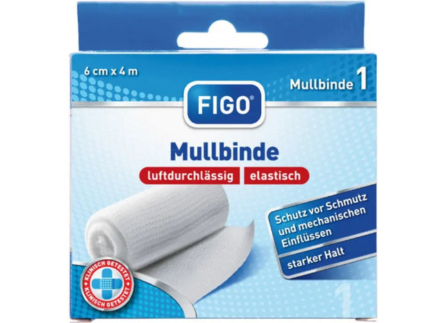 Wound Care Gauze Wrap White, 6cm x 4m TK Gruppe® Grosshandel 
