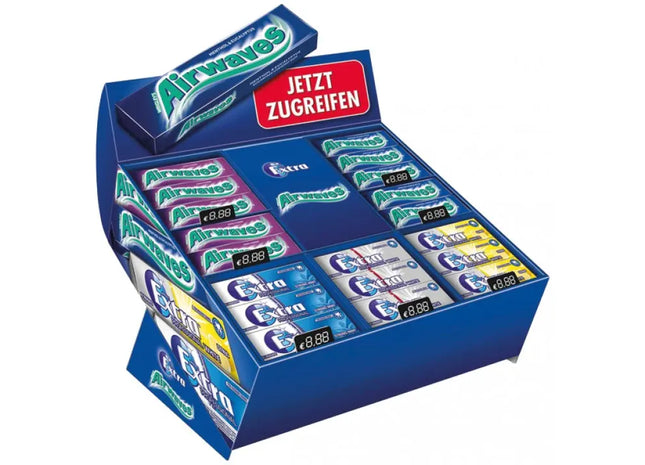 Wrigleys Bestseller Kaugummi-Box, 42 Stück - Lang anhaltender Geschmack, Frischer Atem TK Gruppe® Grosshandel 