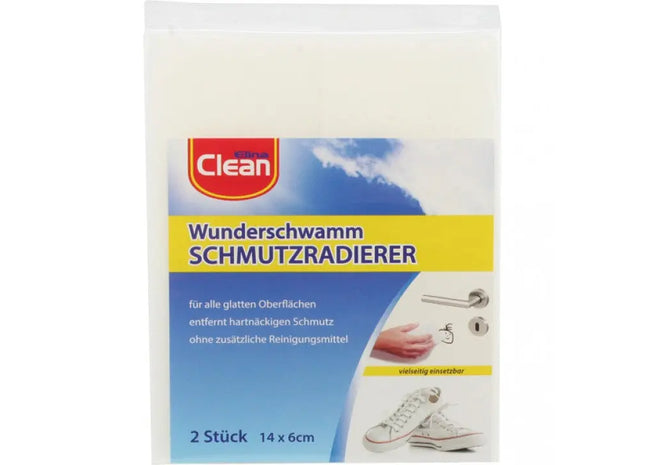 Wunderschwamm CLEAN, 2er-Pack, 14x6x3cm - Effektiver Schmutzradierer für die Reinigung TK Gruppe® Grosshandel 