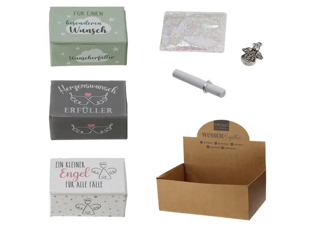 Wunscherfüller in dekorativer Box, 3er-Set, Zauberhaftes Geschenk TK Gruppe® Grosshandel 