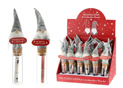 Wunschglas Geldgeschenk Santa – Festliche Geldverpackung, ca. 15cm Höhe, Einzigartiges Weihnachtsgeschenk TK Gruppe® Grosshandel 