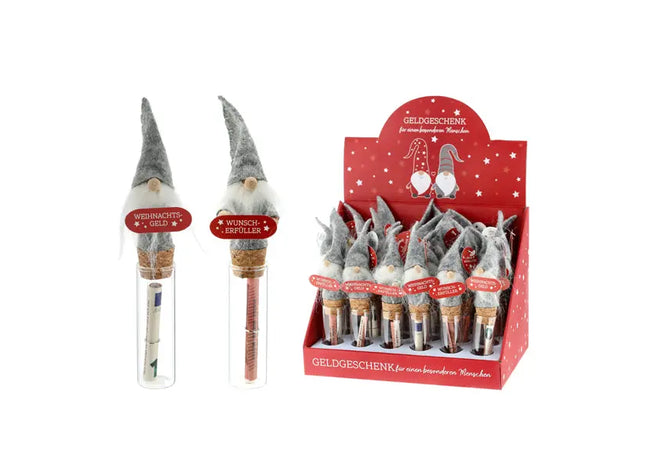 Wunschglas Geldgeschenk Santa – Festliche Geldverpackung, ca. 15cm Höhe, Einzigartiges Weihnachtsgeschenk TK Gruppe® Grosshandel 