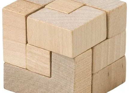 Würfelpuzzle aus Holz Amber - Braun: Kreativer Spielspaß für Kinder und Erwachsene TK Gruppe® Grosshandel 
