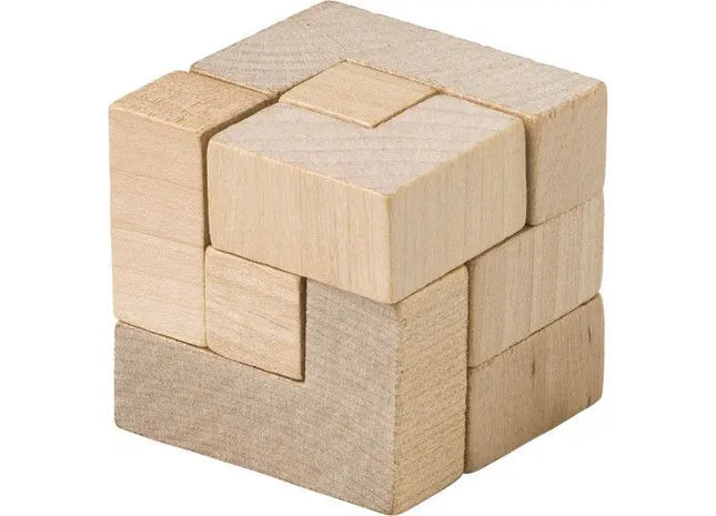Würfelpuzzle aus Holz Amber - Braun: Kreativer Spielspaß für Kinder und Erwachsene TK Gruppe® Grosshandel 