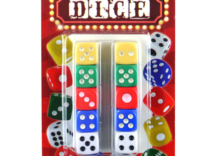 Würfelset – 10 große Würfel, 8,5 x 14 cm, Multi-Game-Würfelpaket für Brettspiele und Bildung TK Gruppe® Grosshandel 