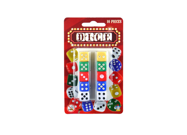 Würfelset – 10 große Würfel, 8,5 x 14 cm, Multi-Game-Würfelpaket für Brettspiele und Bildung TK Gruppe® Grosshandel 