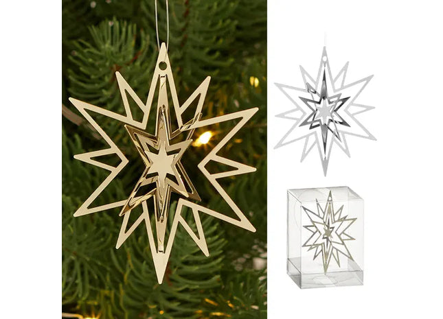 XL 3D-Sternhänger, 2er-Set, Durchmesser 15cm TK Gruppe® Grosshandel 