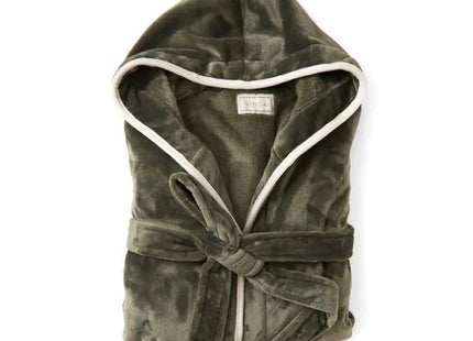 VINGA Louis Luxus Plüsch GRS rPET Bademantel Größe L/XL - Grün: Weicher, Nachhaltiger Bademantel für Ultimativen Komfort TK Gruppe® Grosshandel 