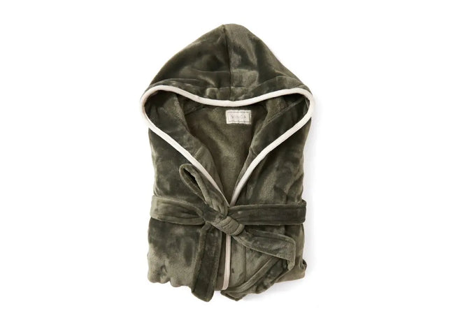 VINGA Louis Luxus Plüsch GRS rPET Bademantel Größe L/XL - Grün: Weicher, Nachhaltiger Bademantel für Ultimativen Komfort TK Gruppe® Grosshandel 