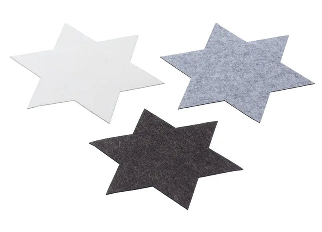 XL Sternförmige Untersetzer, Set aus 3, Strapazierfähig, 35cm Durchmesser TK Gruppe® Grosshandel 