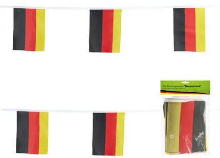 XXL Deutschland Fahnengirlande - Extra große Bunting für Events, Feiern, Partys und Dekorationen TK Gruppe® Grosshandel 