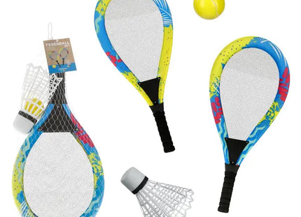 XXL Federball-Set, Bunte Riesen-Badmintonbälle, ca. 55x26 cm TK Gruppe® Grosshandel 