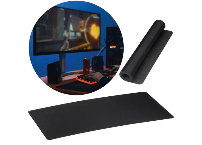 XXL Gaming Pad - Schwarz - Extra Groß, Rutschfest und Strapazierfähig TK Gruppe® Grosshandel 