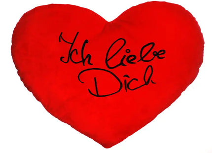 XXL Herzkissen Ich liebe Dich, Weiches Plüschmaterial, Ca. 60 cm TK Gruppe® Grosshandel 
