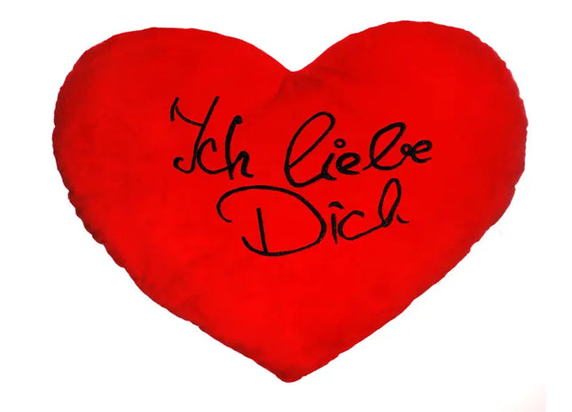 XXL Herzkissen Ich liebe Dich, Weiches Plüschmaterial, Ca. 60 cm TK Gruppe® Grosshandel 