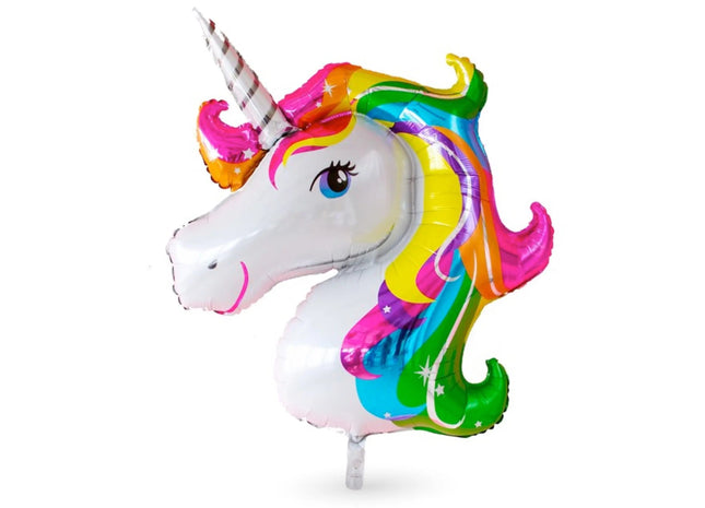 XXL Einhorn Größe 110 x 85 cm Folienballon Einhornballon als Ballon Heliumballon Luftballons (1x)