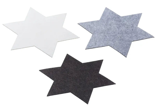 XXL Stern-Untersetzer, Set aus 3 Stück, Robust, 40cm Durchmesser TK Gruppe® Grosshandel 