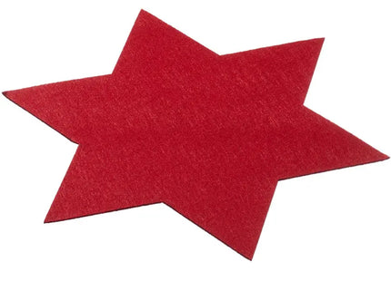 XXL Untersetzer Sternform, Rot, 40 cm Durchmesser – Großer Tischschutz TK Gruppe® Grosshandel 