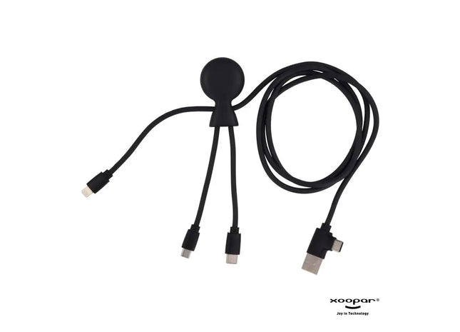 Xoopar Mr. Bio Langes Eco-Ladekabel - Schwarz TK Gruppe® Grosshandel 