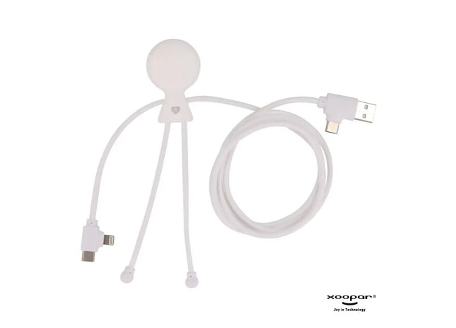 Xoopar Mr. Bio Langes Power Delivery Kabel mit Datenübertragung - Weiß TK Gruppe® Grosshandel 
