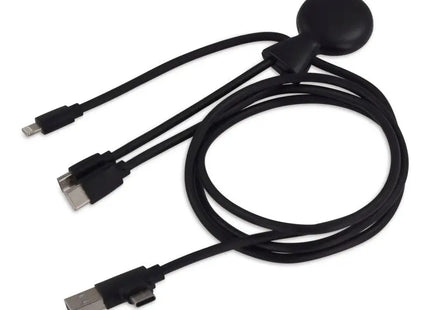 Xoopar Mr. Bio Powerbank & Kabelset 7.000mAh - Schwarz, nachhaltige mobile Ladestation mit Zubehör TK Gruppe® Grosshandel 