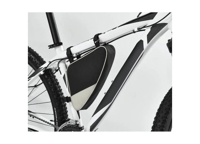 YATES Satteltasche - hellgrau Wasserdichte, kompakte Fahrradtasche TK Gruppe® Grosshandel 