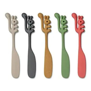 YUMMI Streichlöffel Set, 5-teilig in Naturtönen: Vielseitig & Bunt TK Gruppe® Grosshandel 