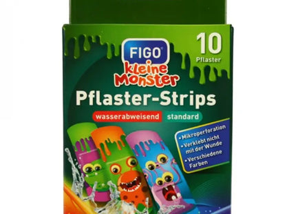 Youthful Wound Coverings Assortment 10-Piece Pack with Cute Monster Designs TK Gruppe® Grosshandel 