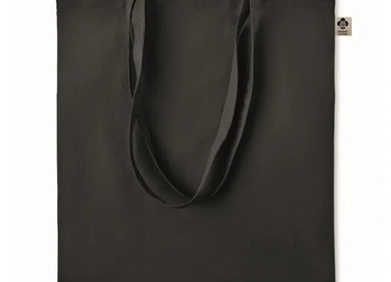 ZIMDE COLOUR Schwarze Einkaufstasche aus Bio-Baumwolle, Öko & Chic TK Gruppe® Grosshandel 