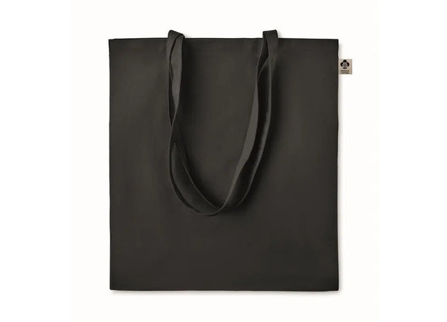 ZIMDE COLOUR Schwarze Einkaufstasche aus Bio-Baumwolle, Öko & Chic TK Gruppe® Grosshandel 