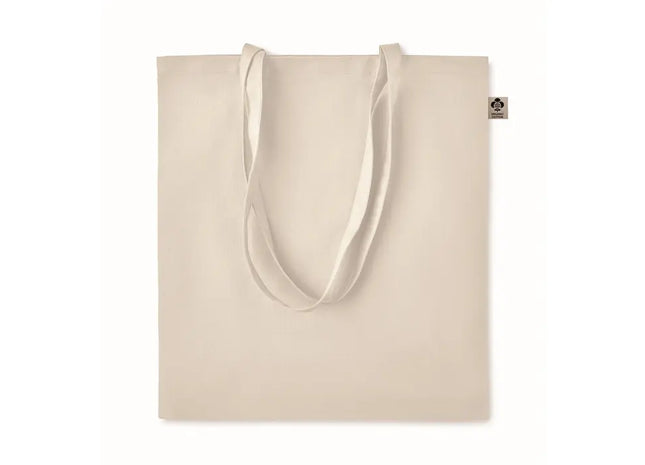 ZIMDE Organic-Cotton Einkaufstasche, Beige, Öko & Stilvoll TK Gruppe® Grosshandel 