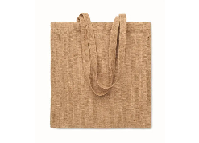 ZOLANG Beige Jute-Einkaufstasche, Nachhaltig & Stilvoll TK Gruppe® Grosshandel 