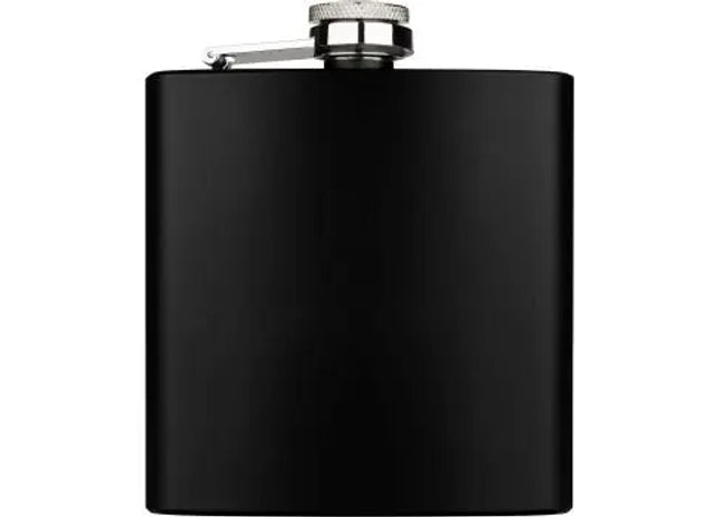 ZORR Flachmann 6OZ - Elegantes Schwarz Matt TK Gruppe® Grosshandel 