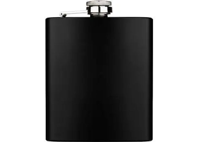 ZORR Flachmann 7OZ - Stilvoller Begleiter in Schwarz Matt TK Gruppe® Grosshandel 