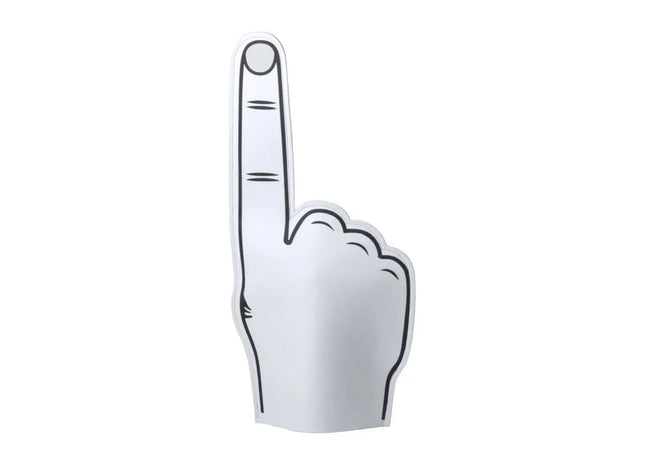 Zacky Schaumstoff-Hand in Weiß – Begeistertes Anfeuern bei jedem Event TK Gruppe® Grosshandel 