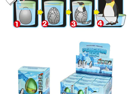 Zauberhafte Vogelfiguren im Ei, Sechserpack Mystische Pinguine - Sammelserie TK Gruppe® Grosshandel 