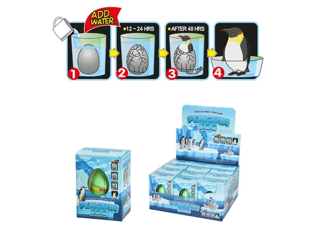 Zauberhafte Vogelfiguren im Ei, Sechserpack Mystische Pinguine - Sammelserie TK Gruppe® Grosshandel 