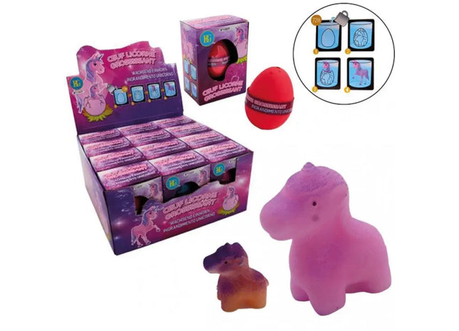 Zauberhaftes Einhorn im Ei, wachsend, 7 cm, 12er Ausstellungsset TK Gruppe® Grosshandel 