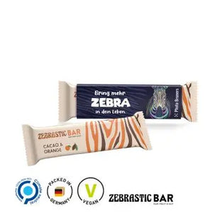 Zebra Bar mit Papierbanderole – Nachhaltiger Snackriegel, individuell bedruckbar TK Gruppe® Grosshandel 