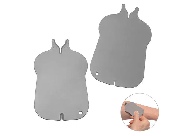 Zeckenentferner Duo aus Recyclingmaterial in Grau – Umweltfreundlich & Effektiv TK Gruppe® Grosshandel 