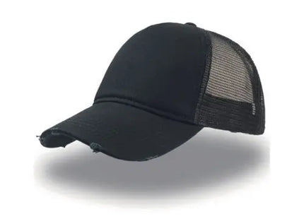 Zerstörte Rapperkappe Rapper Destroyed Cap - Lässige Kopfbedeckung mit trendigem Destroyed-Look TK Gruppe® Grosshandel 