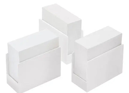 Zeta Zettelbox in Weiß mit Weißem Papier – Eleganter Notiz-Organizer TK Gruppe® Grosshandel 