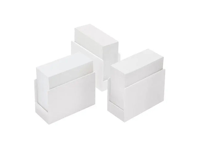 Zeta Zettelbox in Weiß mit Weißem Papier – Eleganter Notiz-Organizer TK Gruppe® Grosshandel 