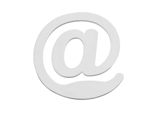 Zettelklammer '@-Zeichen' – Weiße Büroklammer für Notizen und Dokumente TK Gruppe® Grosshandel 