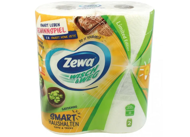 Zewa Fun Design Haushaltsrollen, 2x72 Blatt, Bunte Muster TK Gruppe® Grosshandel 