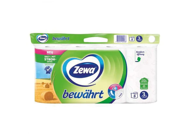 Zewa Toilettenpapier, 3-lagig, 8x150 Blatt – Höchste Weichheit & Stärke TK Gruppe® Grosshandel 
